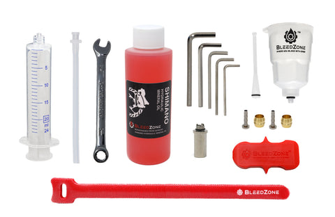 Master Bleed Kit for Shimano Hydraulic Road/Gravel Brakes with 120ml Mineral Oil Wholesale