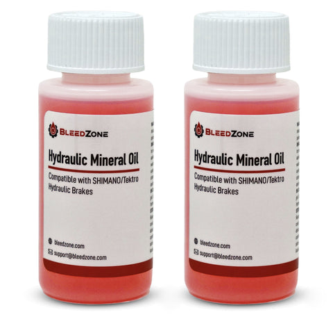 2x 60ml Mineral Oil Fluid Bottles for Shimano Tektro Brakes