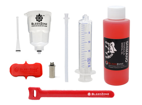 Bleed Kit for Shimano Hydraulic Road/Gravel Brakes with 120ml Mineral Oil Wholesale