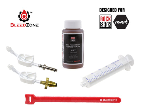 Bleed Kit for RockShox Charger Damper with Genuine 120ml RockShox 3wt Fluid