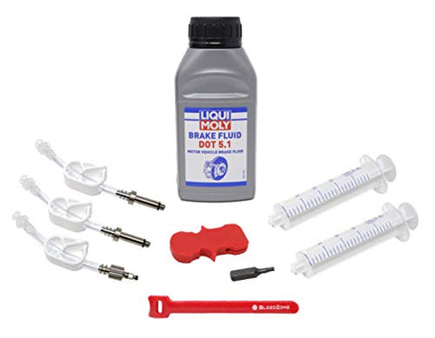 Bleed Kit for SRAM Brakes Including Code Guide Level and More with DOT 5.1 Fluid